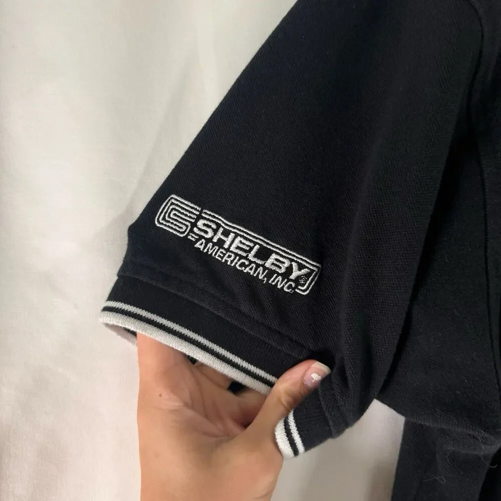 Carroll Shelby Polo Men's 2XL Black Short Sleeve GT500 Cotton Blend
